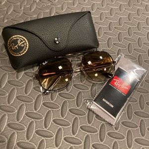 Rayban 3561 brown frame with brown ombré lenses